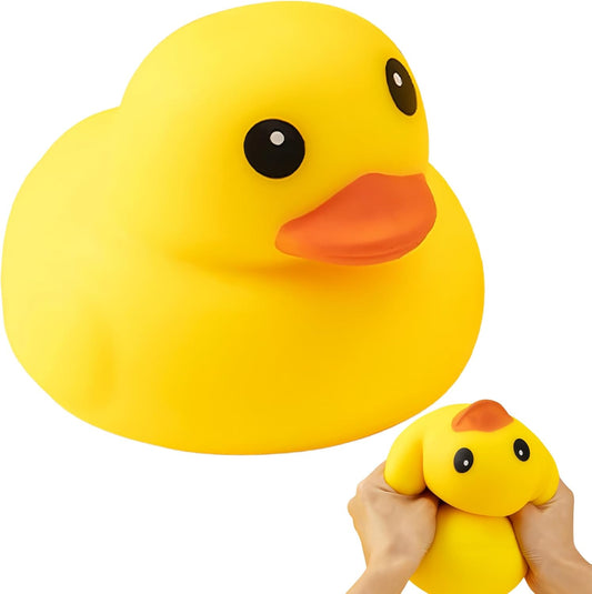 Classic chubby yellow duck squishy with big head