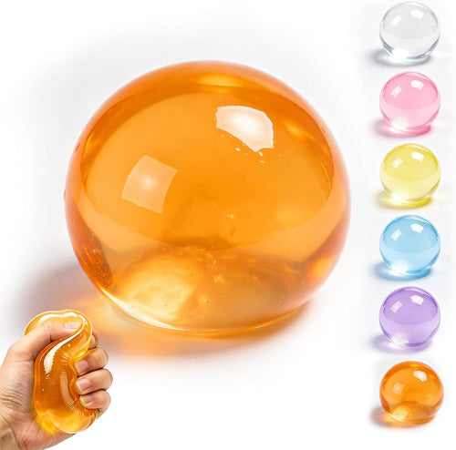 Orange coconut squishy slow rising squeeze stress relief ball