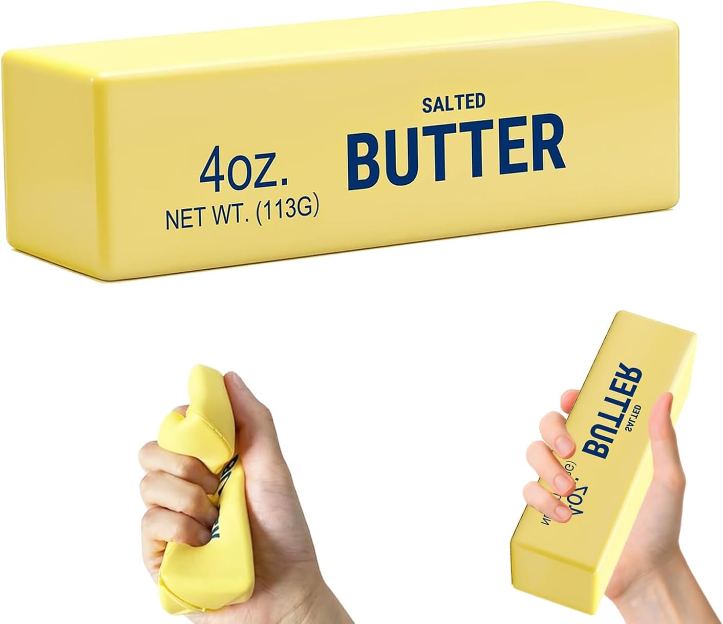 Cream scented yellow butter stick squishy