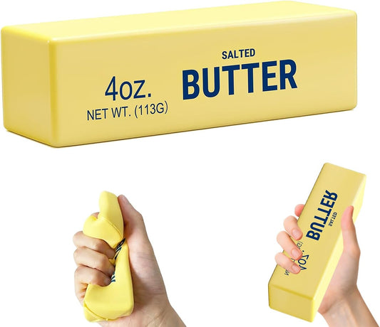 Cream scented yellow butter stick squishy