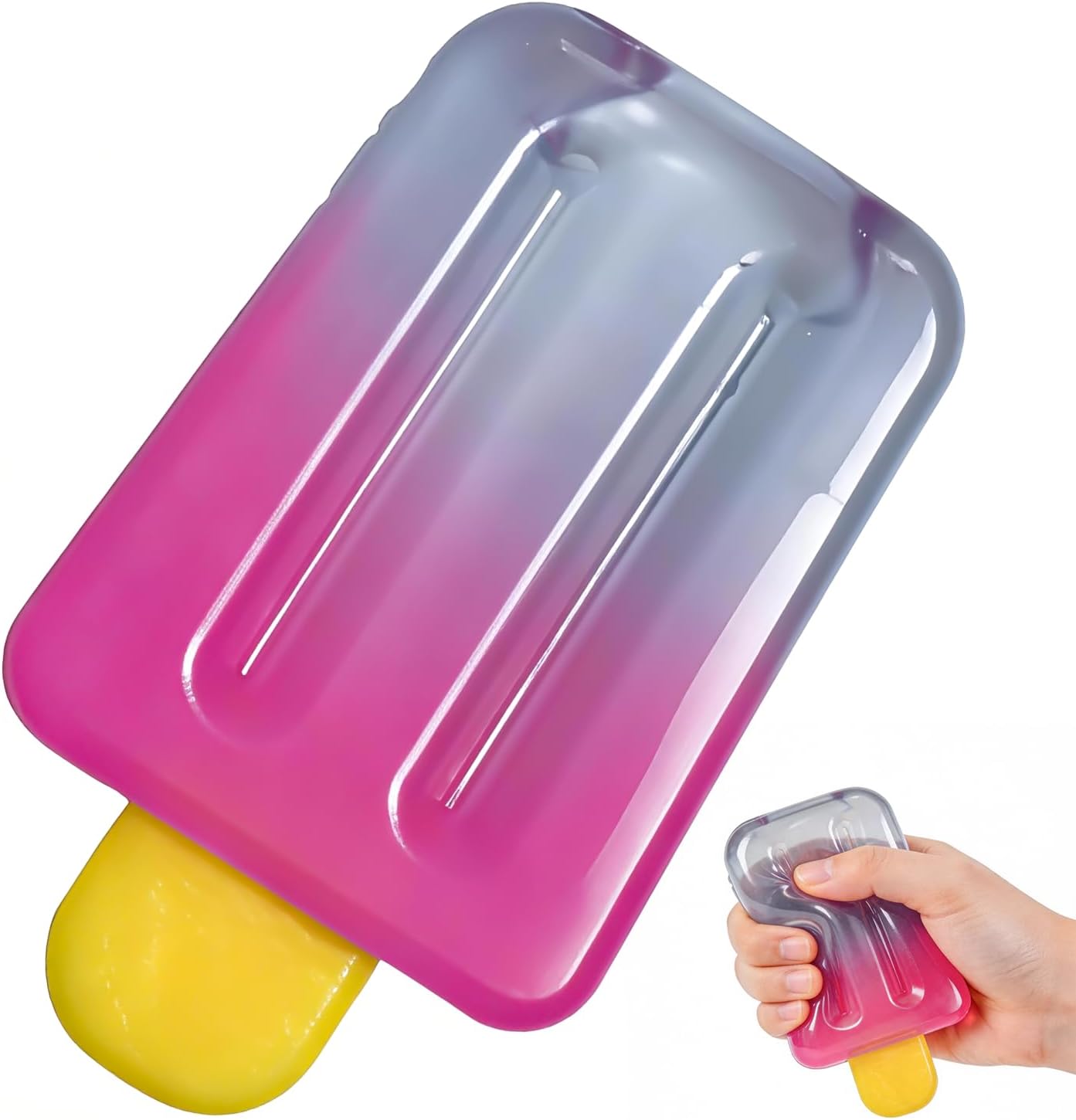 Mini pink popsicle ice cream squishy toy