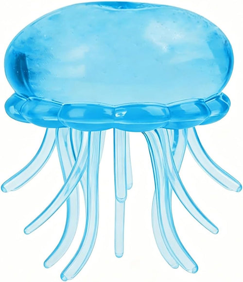 Blue moldable jellyfish squishy ultra soft squeeze toy