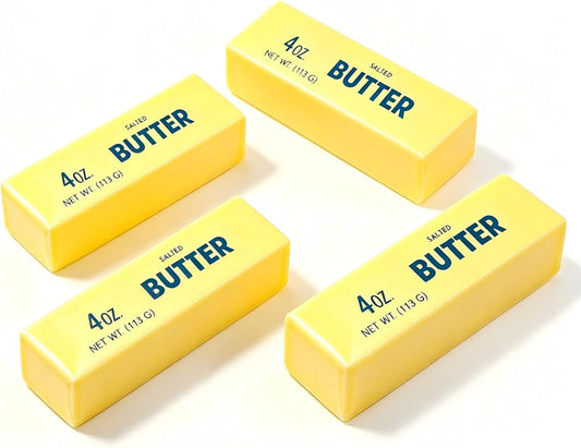 Four yellow butter squishies party pack