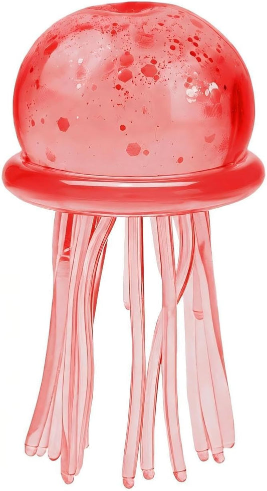 Red mini jellyfish squishy squeeze stress ball