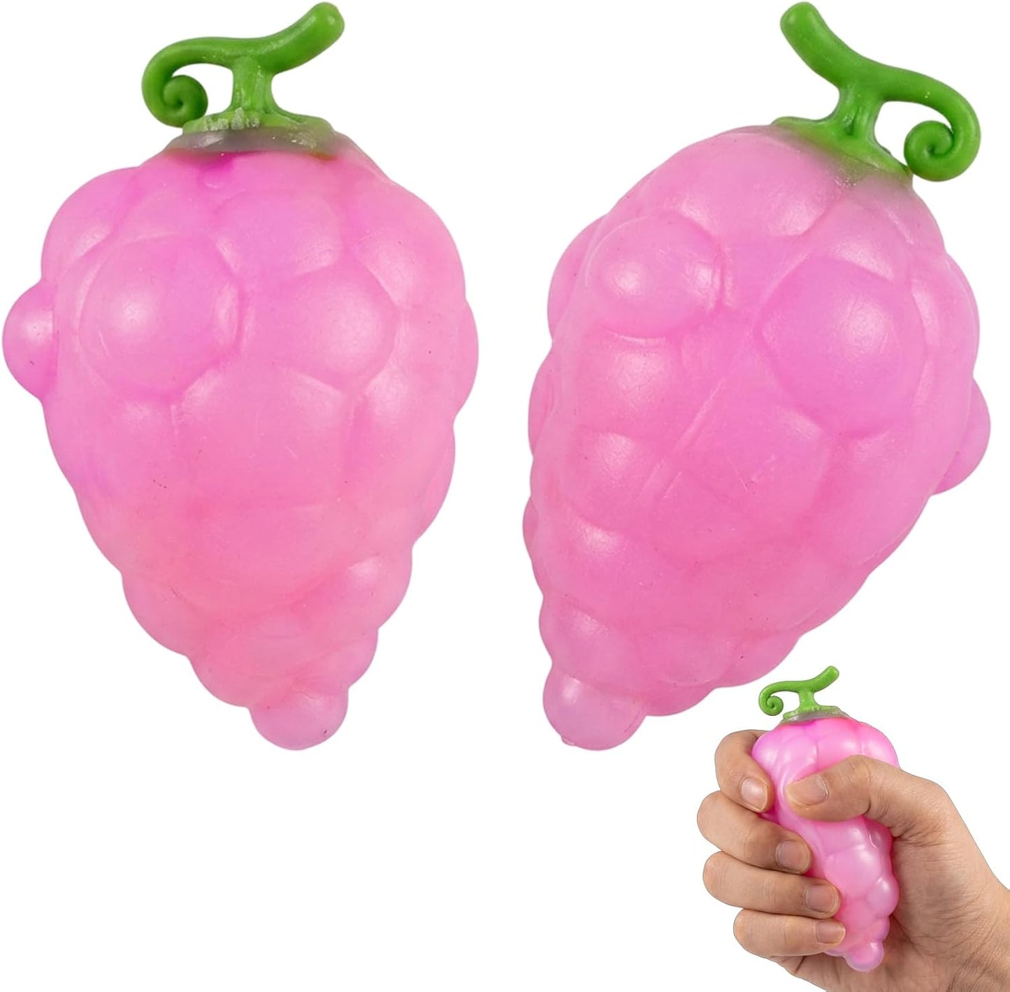 Color changing grape squishy heat reactive squeeze fruit toy