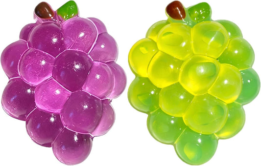 Slow rising grape squishy purple and green squeeze toy pack