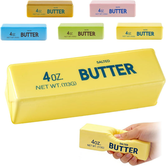 Cute yellow butter squishy with color options soft slow rising squeeze toy