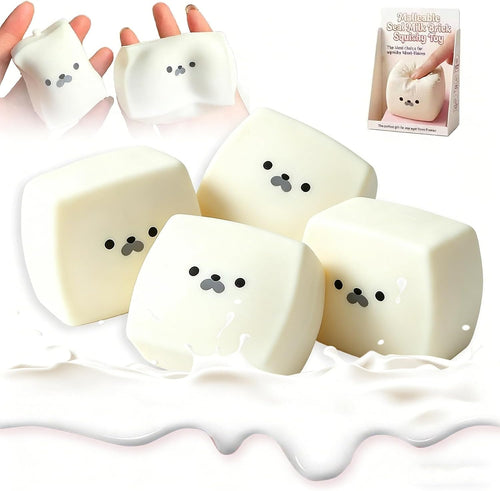 Scented milk carton squishy 4 pack soft squeeze sensory toys