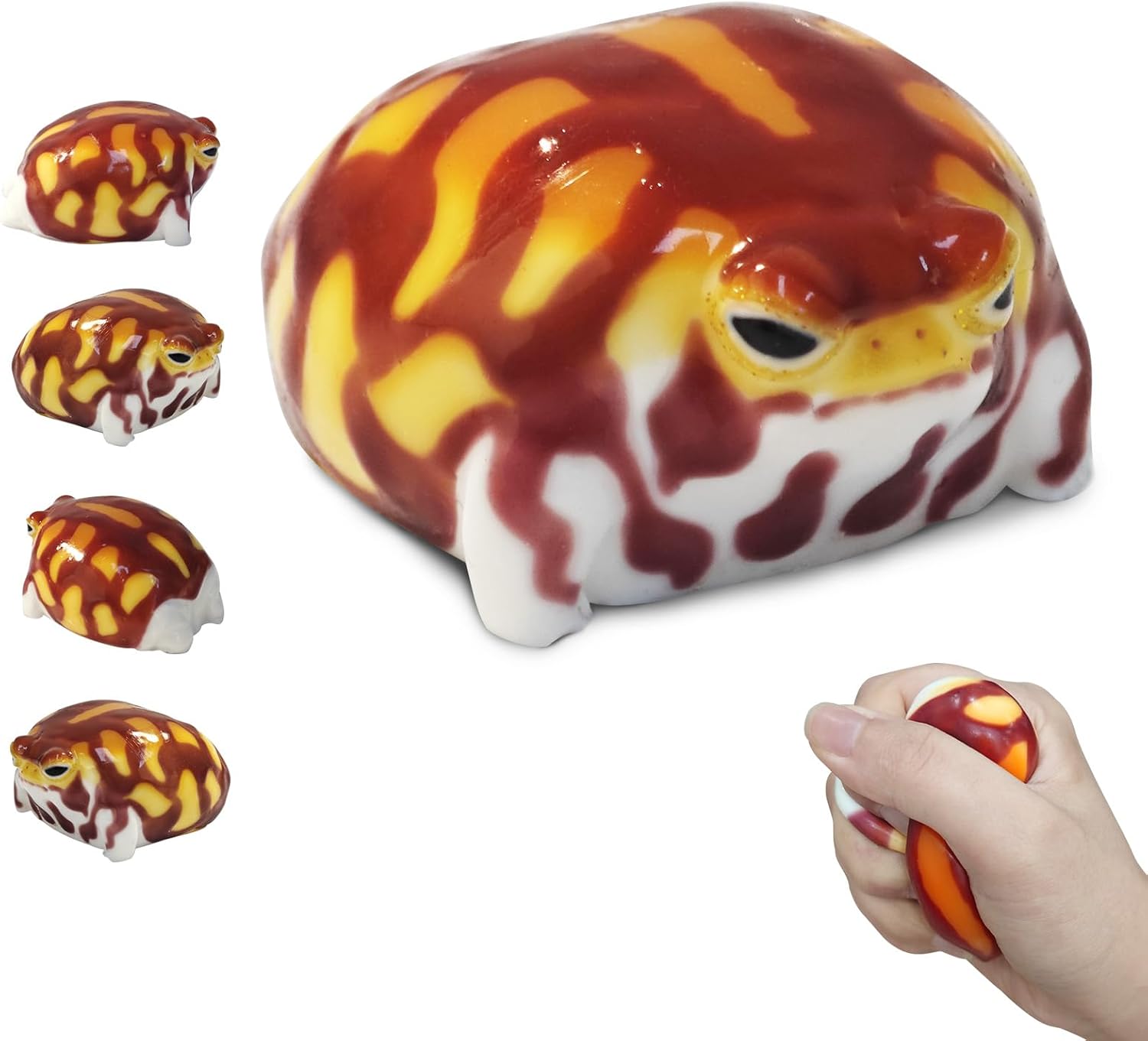 Grumpy desert rain frog squishy stress relief toy