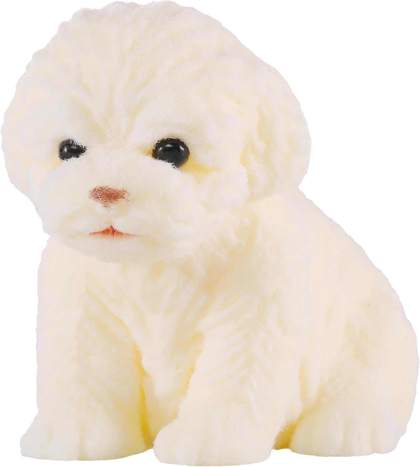 Slow rising cream bichon puppy dog squishy toy