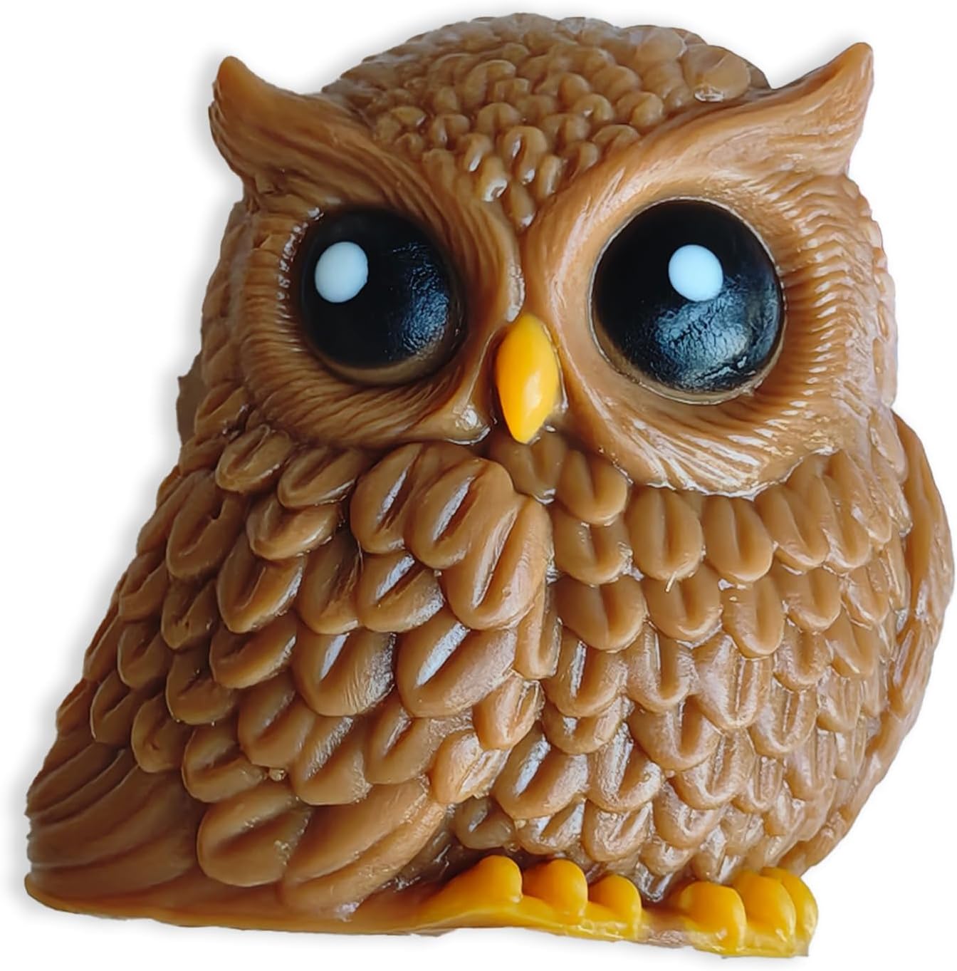 Mochi realistic brown owl squishy slow rising squeeze sensory toy