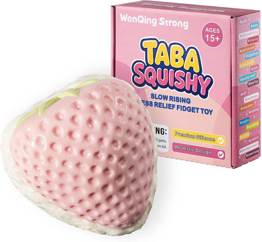 Kawaii strawberry squishy slow rising squeeze stress relief toy