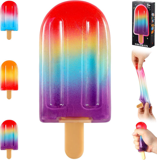 Jumbo rainbow popsicle ice cream squishy toy