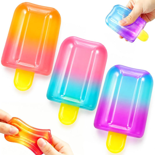 Party favor ice cream squishy 3-pack for kids