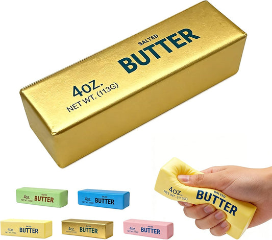 Metallic gold butter squishy shimmer slow rising squeeze toy