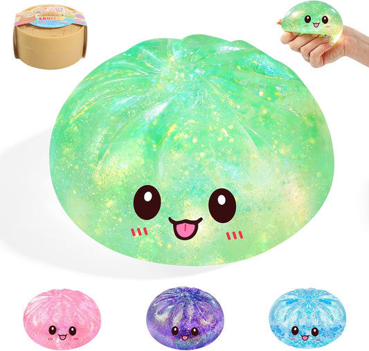 Squishy sugar bun slow rising squeeze stress relief toy