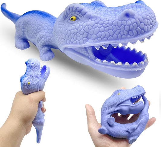 Purple stretchy dinosaur squishy soft squeeze toy