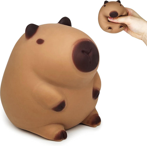 Jumbo tan capybara squishy slow rising stress toy
