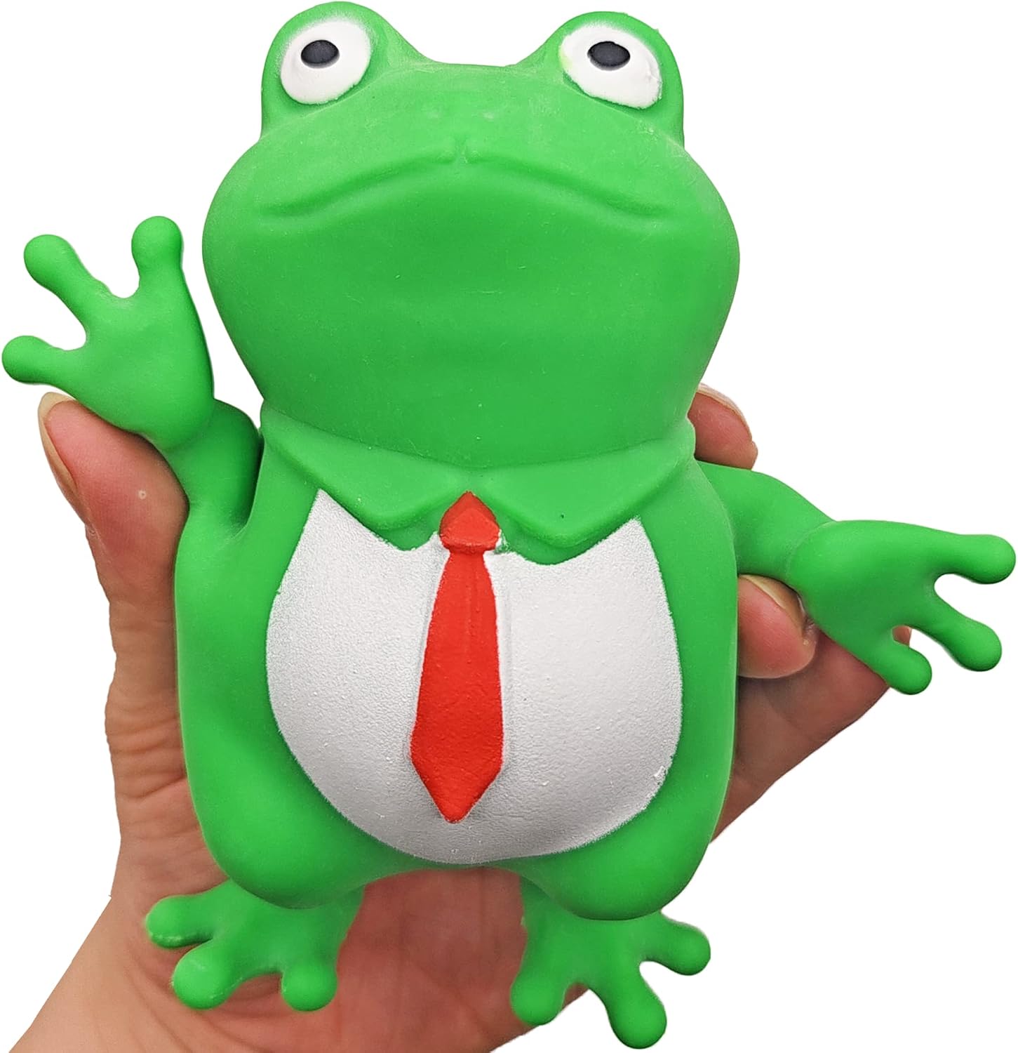 Necktie frog squishy stretchy office stress relief toy