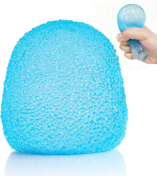 jumbo gel ball squishy crunchy crystal squeeze stress ball