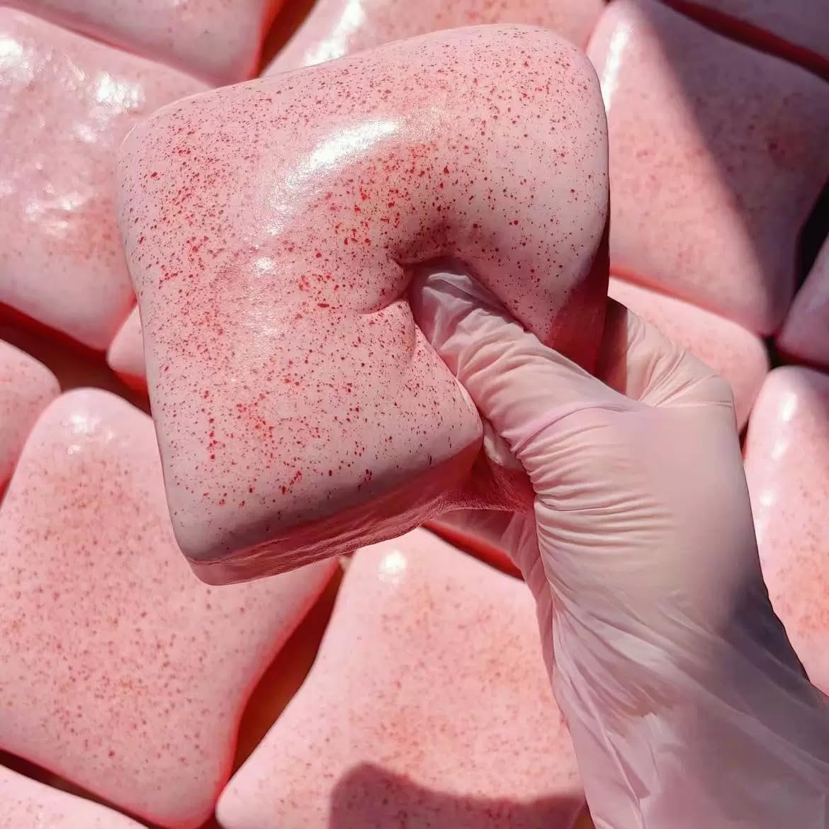 Strawberry toast squishy slow rising squeeze toy