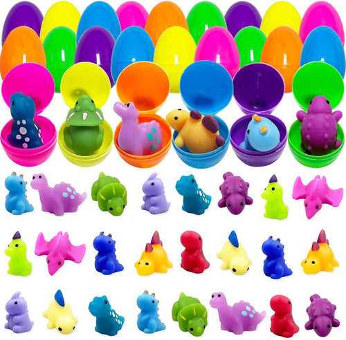 Kawaii dinosaur squishy toys 24 Easter egg surprise pack