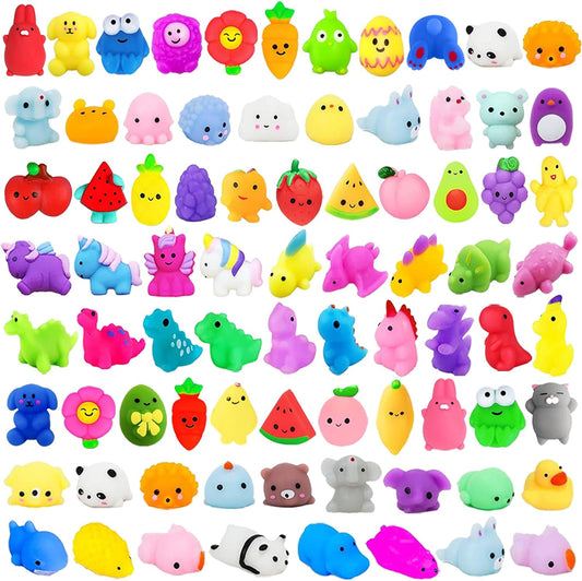 200 piece kawaii mochi egg squishy bulk lot
