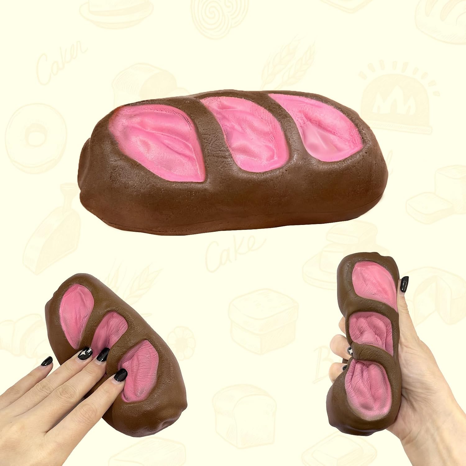 Jumbo sweet bread squishy loaf