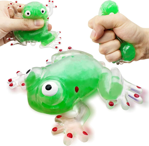 Green water bead tree frog squishy stretchy fidget toy