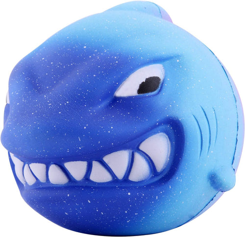 Jumbo galaxy blue shark squishy slow rising soft toy