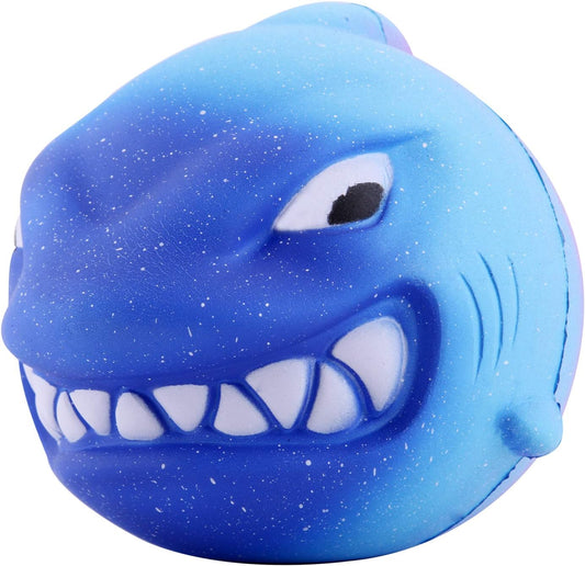 Jumbo galaxy blue shark squishy slow rising soft toy