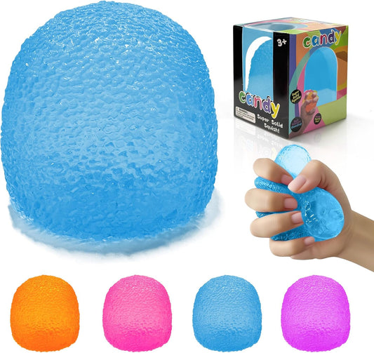 Blue candy mesh squishy ball slow rising squeeze fidget toy