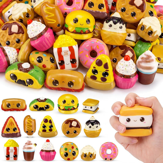 Mini hot dog squishy 36 pack slow rising squeeze stress relief toy