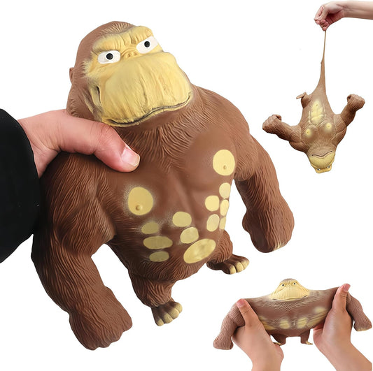 Brown sand filled monkey squishy stretch gorilla toy