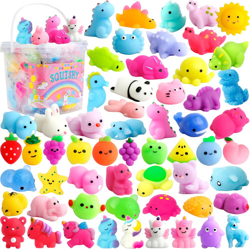Bulk egg squishy mochi set of 150 kawaii squishies with bucket