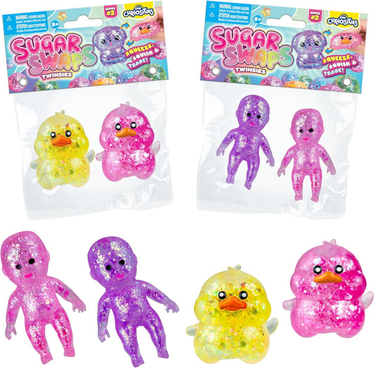 2 pack duck squishy slow rising squeeze stress relief fidget toy