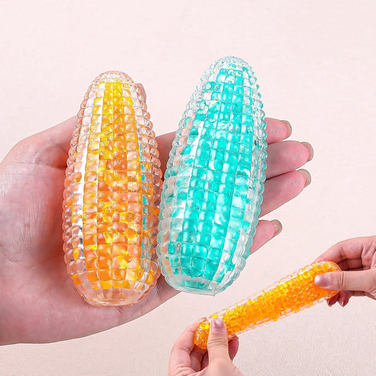 Simulation corn squishy 2 pack orange and green toys