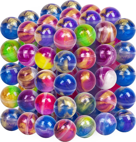 Marbled galaxy squishy ball stretchy slime, 30 pack bulk pile