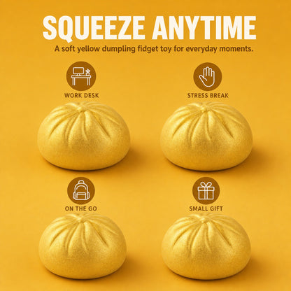 Yellow Dumpling Squishy lifestyle