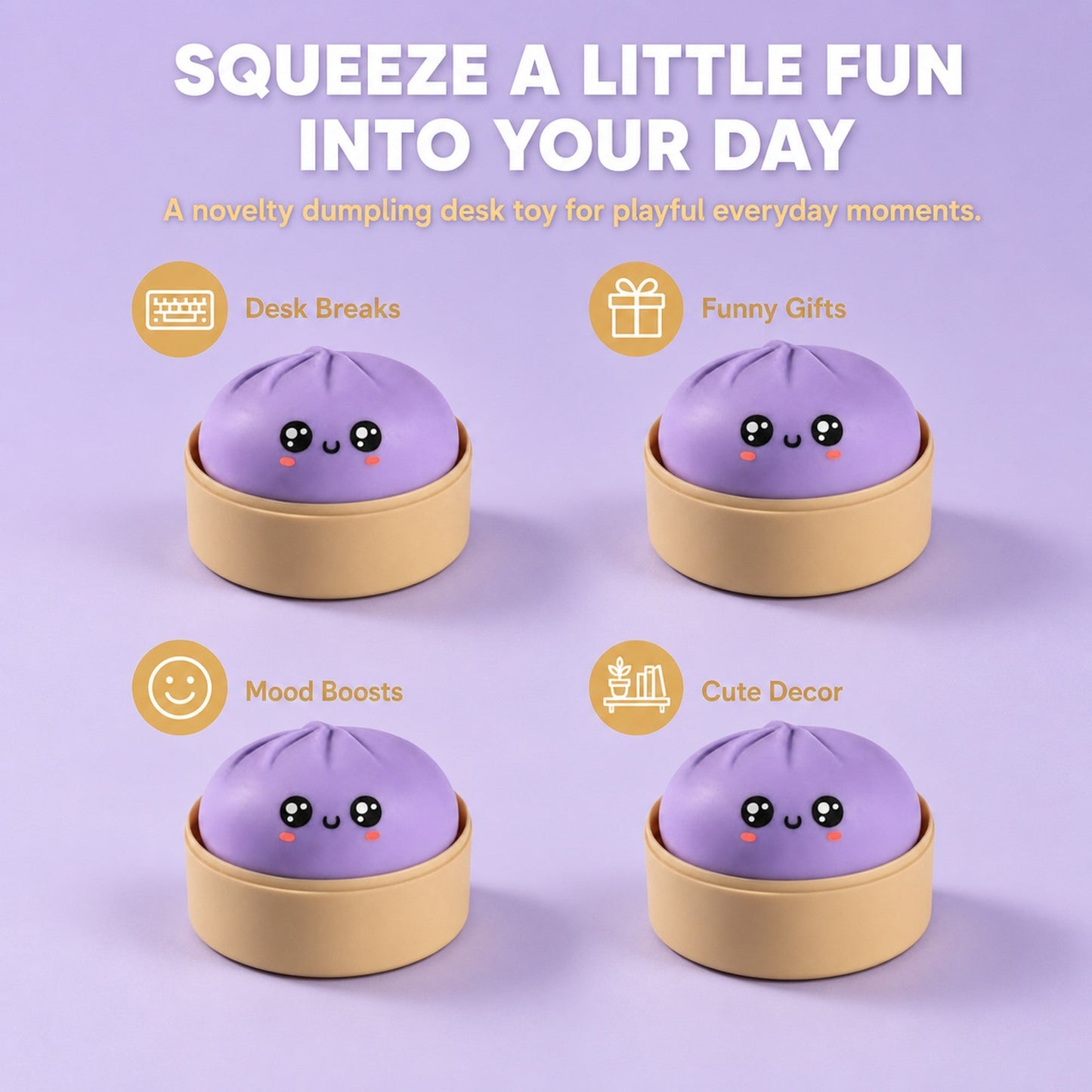 Novelty Dumpling Squishy lifestyle