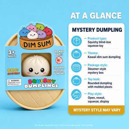 Mystery Dumpling Squishy spec