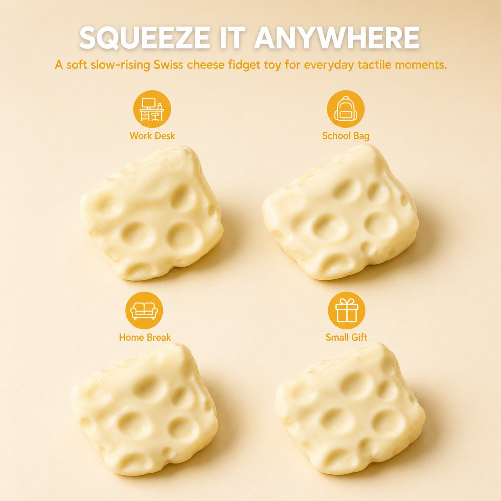Cheese Squishy lifestyle