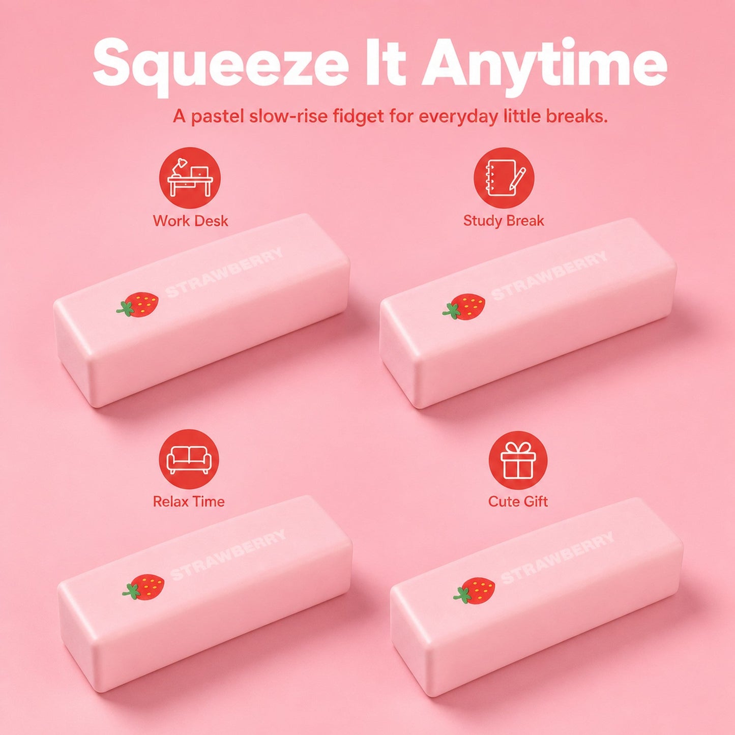 Pink Butter Squishy lifestyle