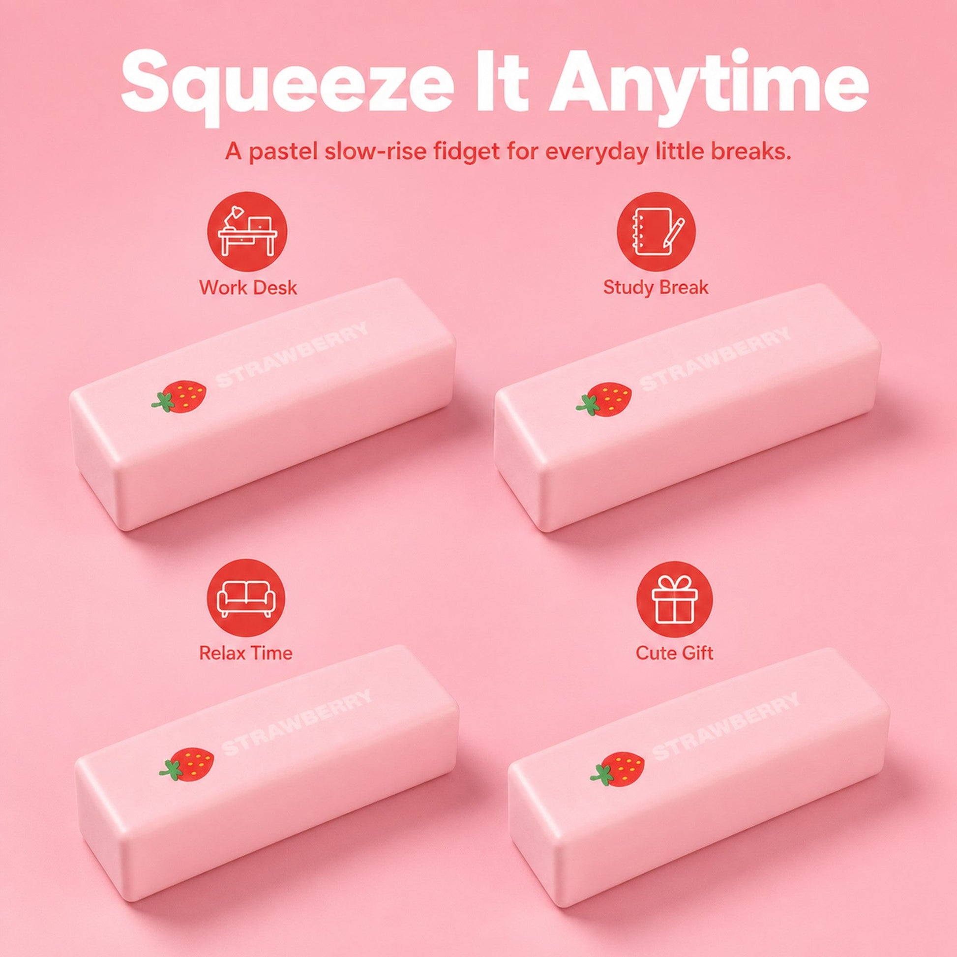 Pink Butter Squishy lifestyle