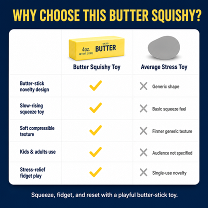 Butter Squishy Toy comparison