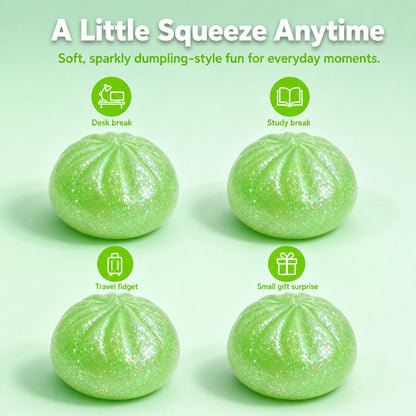 Green Dumpling Squishy lifestyle