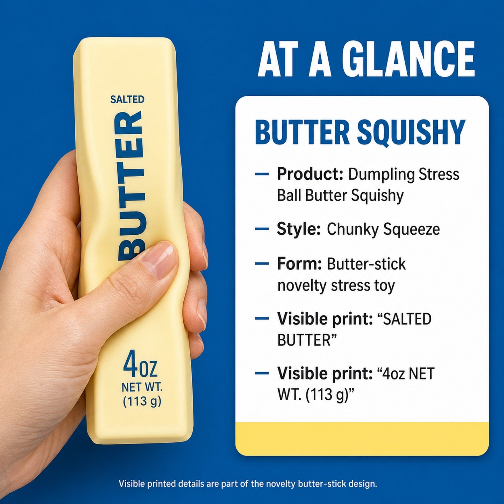 Dumpling Stress Ball Butter Squishy spec