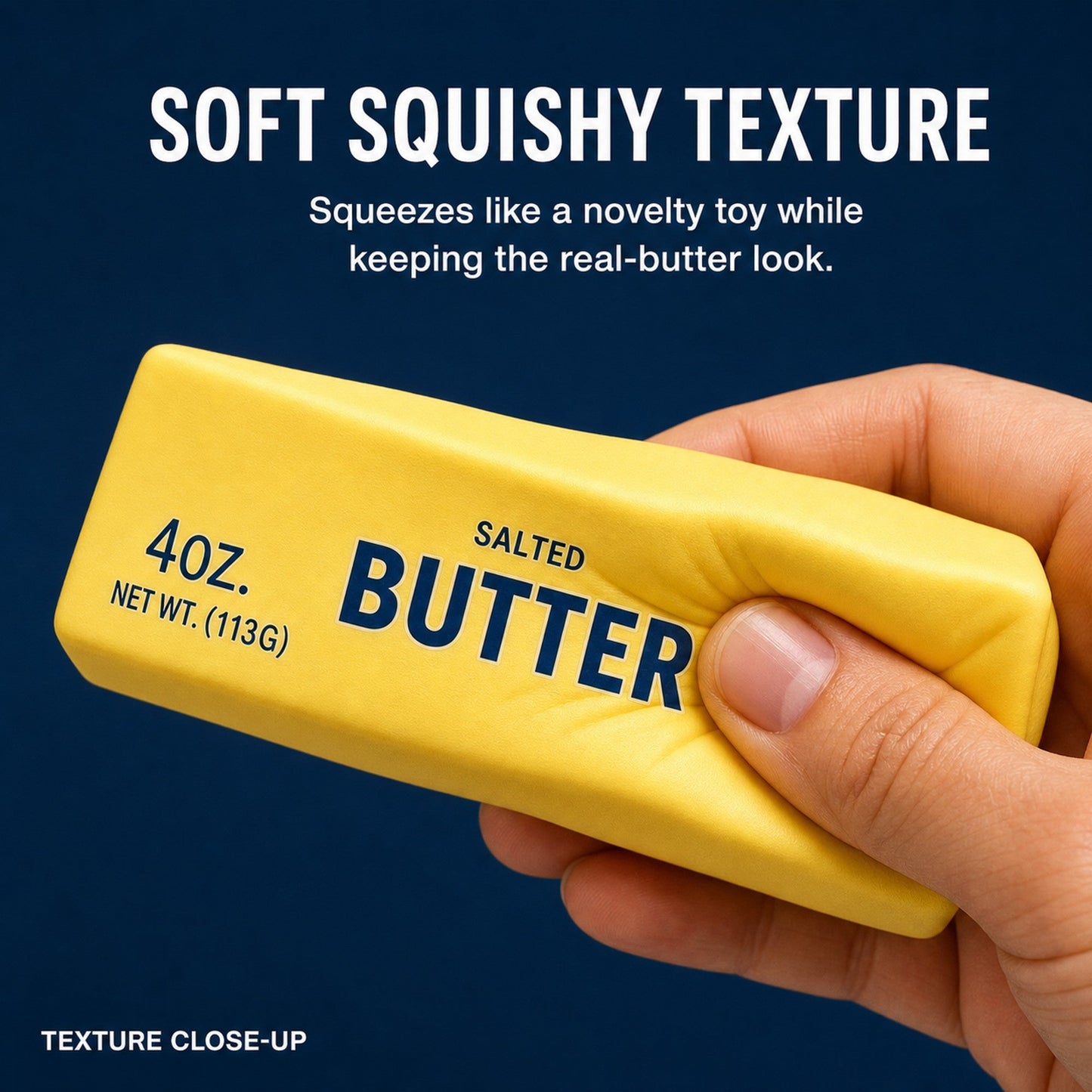 Realistic Butter Stick Squishy inside