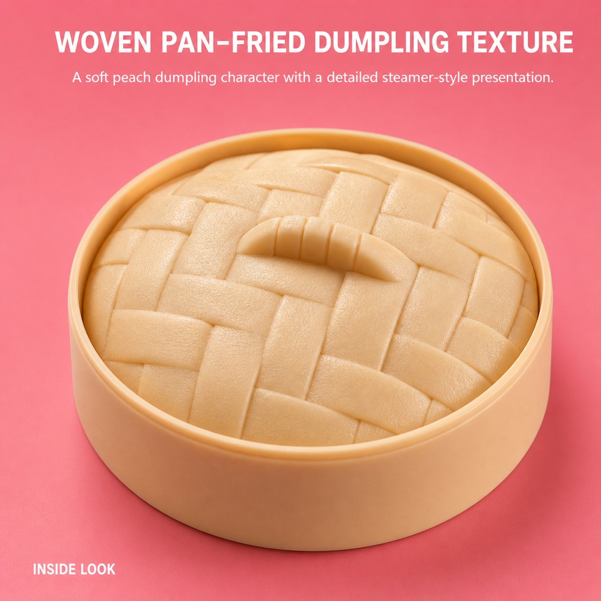Peach Dumpling Squishy Soft Pan-Fried Sq inside