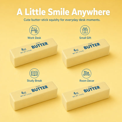 Cute Butter Stick Squishy lifestyle